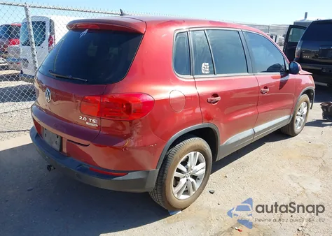 2013 Volkswagen Tiguan S из США, поврежденный, VIN WVGBV7AX2DW006816